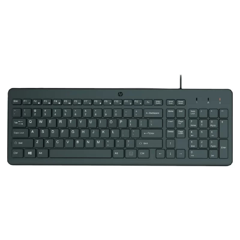 HP K150 USB Wired Plug and Play Keyboard, Black