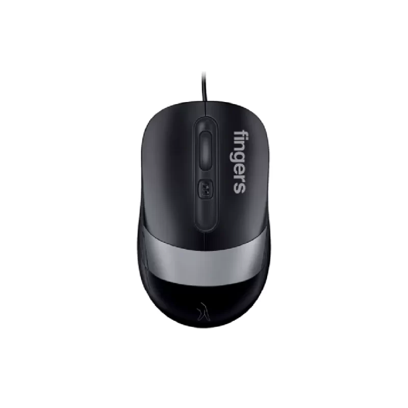 Fingers SuperHit USB Wired Mouse, with 3 Years Warranty, Black