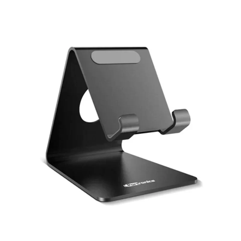 Portronics Mobile Stand, Holds Upto 7 Inches, Aluminium + ABS Metallic Material, Angular Design, Anti-Skid Silicon Pads Prevents Accidental Slips, Modesk POR 122