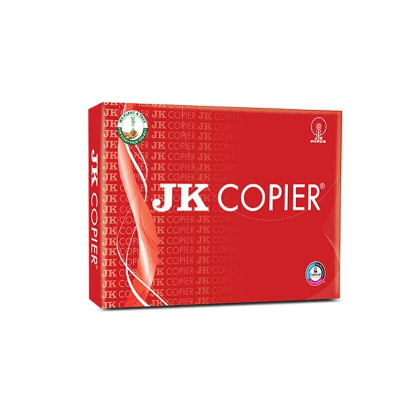 JK Red Copier A4 75 GSM Paper, Plantation Wood Pulp Manufactured, 100% Eco Friendly, Vivid Colour & Faster Drying (1 Pack of 500 Sheets)