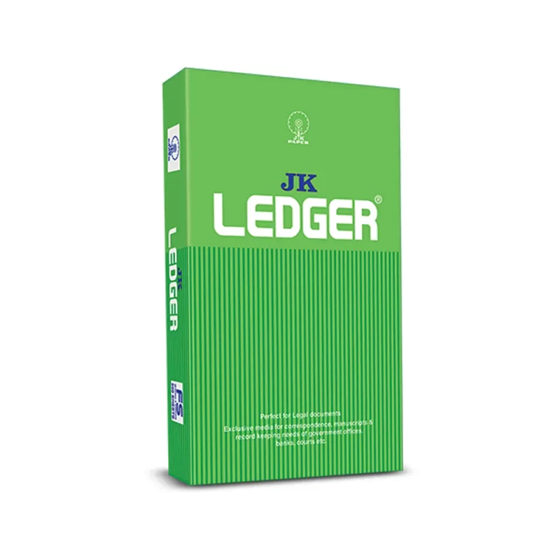 JK Ledger FS 80 GSM Ledger Paper, Longer Shelf Life, Laid Marked Paper, Compatible With All Kinds Of Offset Laser & Inkjet Printers, Uniform Smooth Surface