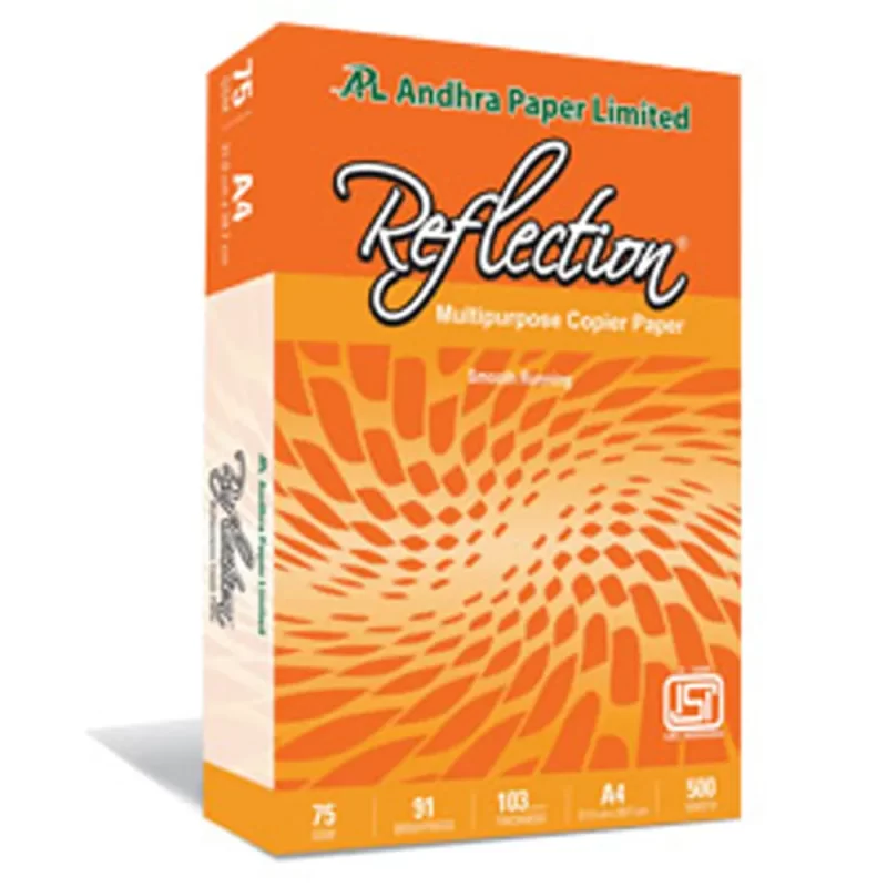 Reflection A4 75 GSM Copy Paper, High Brightness Copier Paper With Pleasant Pink Shade, Use In All Types Of Printers High Speed Copiers And Fax Machines (1 Pack of 500 Sheets)