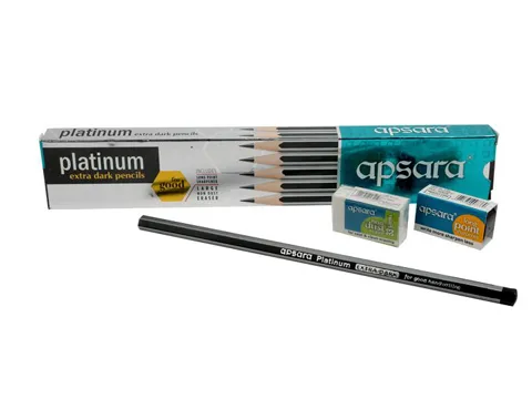 Apsara Platinum Extra Dark Pencils, Pack of 10