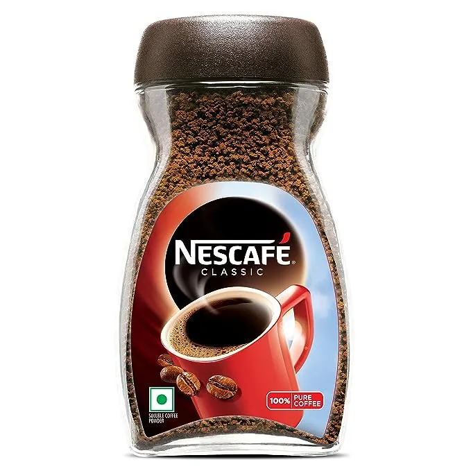Nescafe Classic Instant Roasted Coffee Bean Powder of 200 Gram Jar