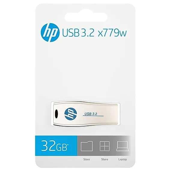 HP 64GB Metal Pen Drive USB 3.2 Colour Light Gold, X779W