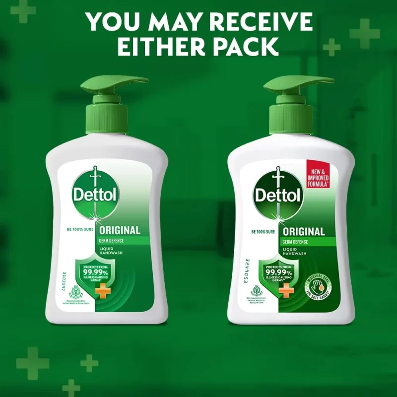 Dettol Original 200 ML (Pack of 3) Liquid Handwash Dispenser Pump Bottle