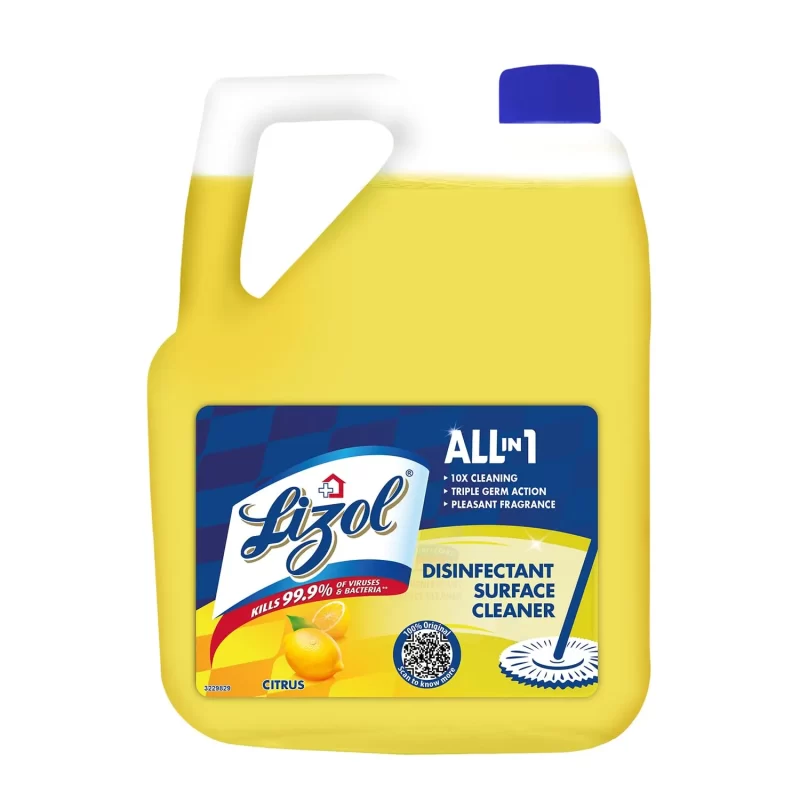 Lizol 5 Litre Disinfectant Surface and Floor Cleaner Liquid, Suitable for All Floor Mops, Kills 99.99% Germs