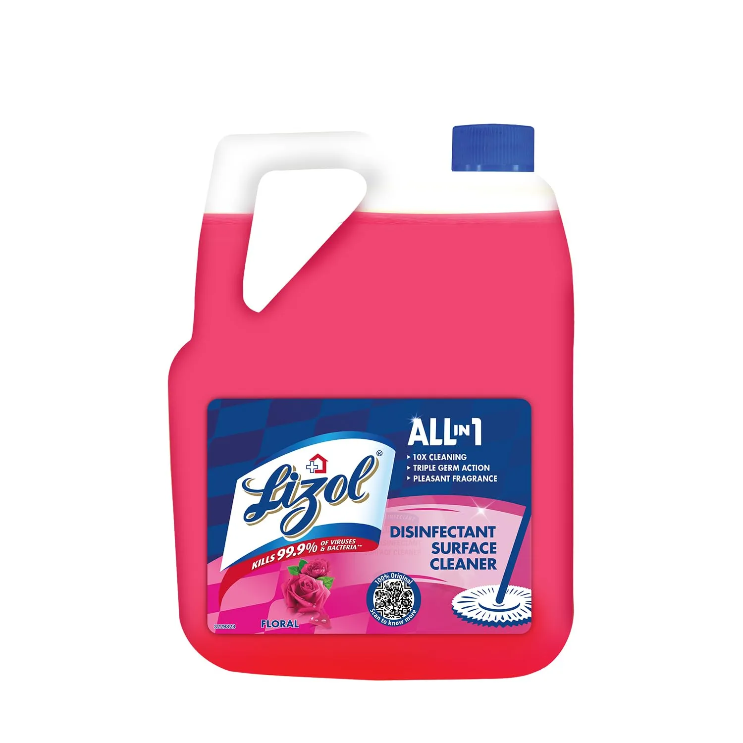 Lizol 5 Litre Disinfectant Surface and Floor Cleaner Liquid, Suitable for All Floor Mops, Kills 99.99% Germs