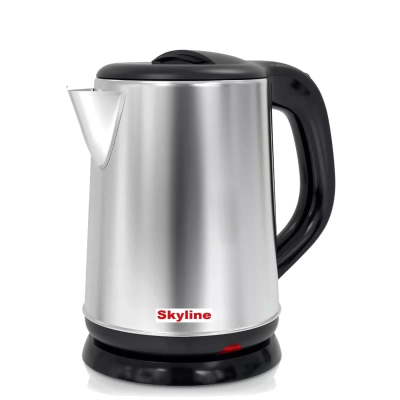 Skyline Electric Kettle 1.8 LTR, Stainless Steel Body, 230V-50Hz Power Supply with Auto Cut-Off, Metal Cladding Around Base, VTL-5002